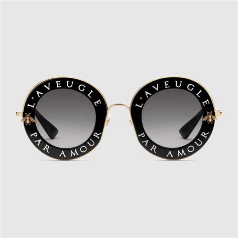 gucci round-frame glasses prezzo|gucci 55mm round sunglasses.